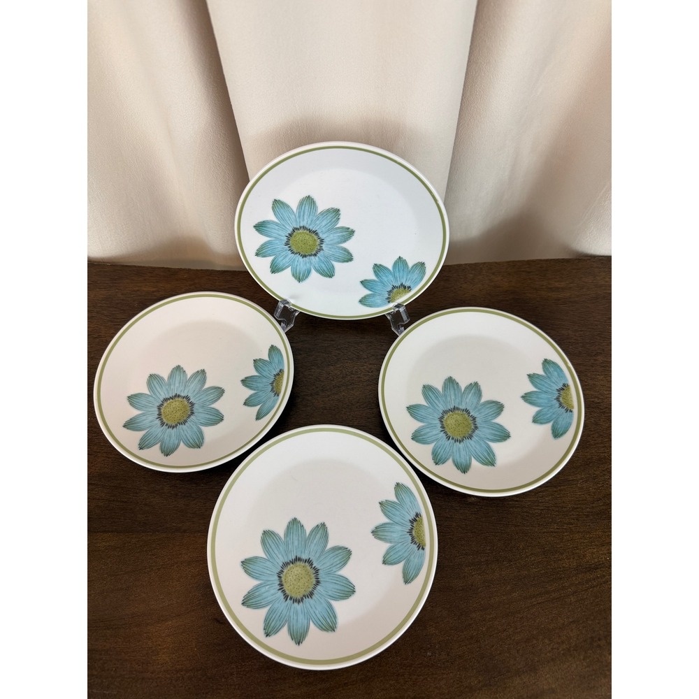 Set of 4 Noritake Progression Up Sa Daisy 6 1/4" Bread Plates 9001